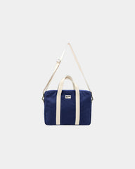 Torba na laptopa z bawełny organicznej Hindbag Luis z nadrukiem - Granatowy