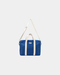 Torba na laptopa z bawełny organicznej Hindbag Luis z nadrukiem - Królewski niebieski