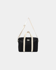 Torba na laptopa z bawełny organicznej Hindbag Luis z nadrukiem - Czarny