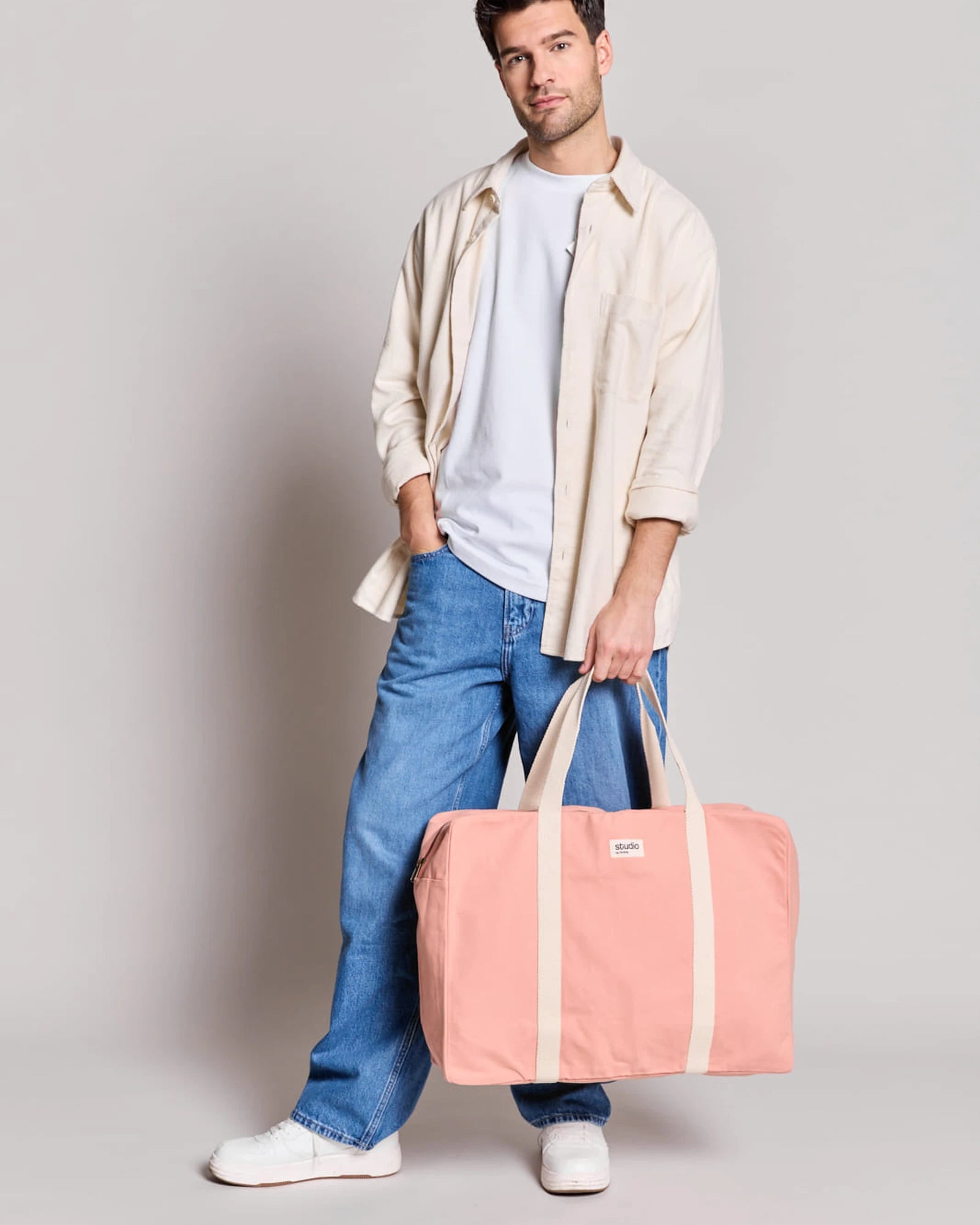 Torba podróżna z bawełny organicznej Hindbag Gabriel z nadrukiem - 36