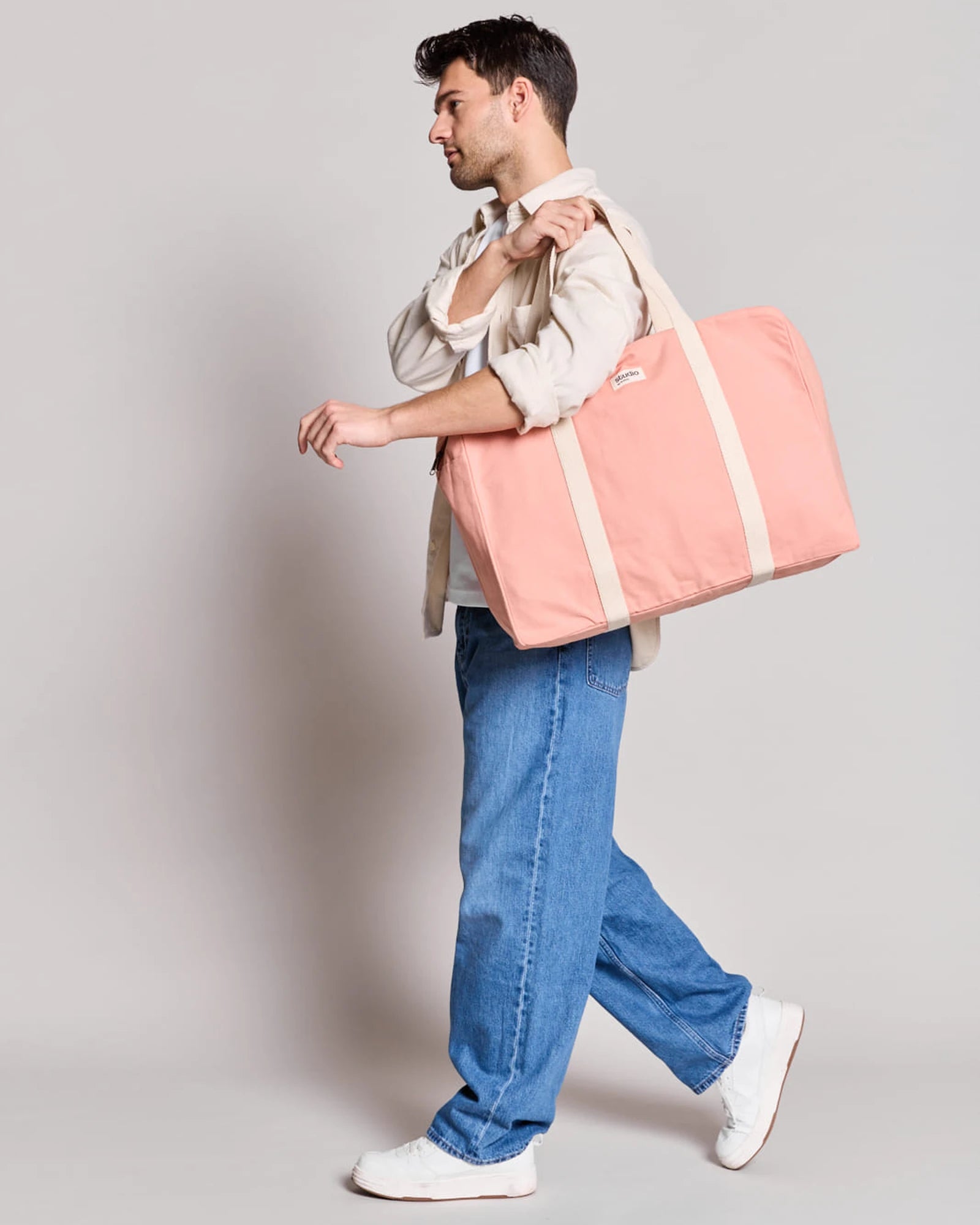 Torba podróżna z bawełny organicznej Hindbag Gabriel z nadrukiem - 35