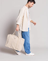 Torba podróżna z bawełny organicznej Hindbag Gabriel z nadrukiem - 2