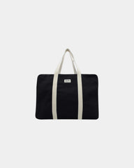 Torba podróżna z bawełny organicznej Hindbag Gabriel z nadrukiem - Czarny
