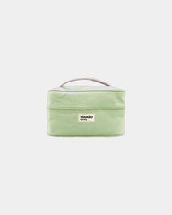 Kosmetyczka z bawełny organicznej GOTS Hindbag Vanity Lina z nadrukiem - Miętowy
