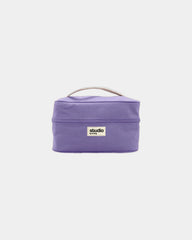 Kosmetyczka z bawełny organicznej GOTS Hindbag Vanity Lina z nadrukiem - Lawendowy