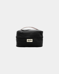 Kosmetyczka z bawełny organicznej GOTS Hindbag Vanity Lina z nadrukiem - Czarny
