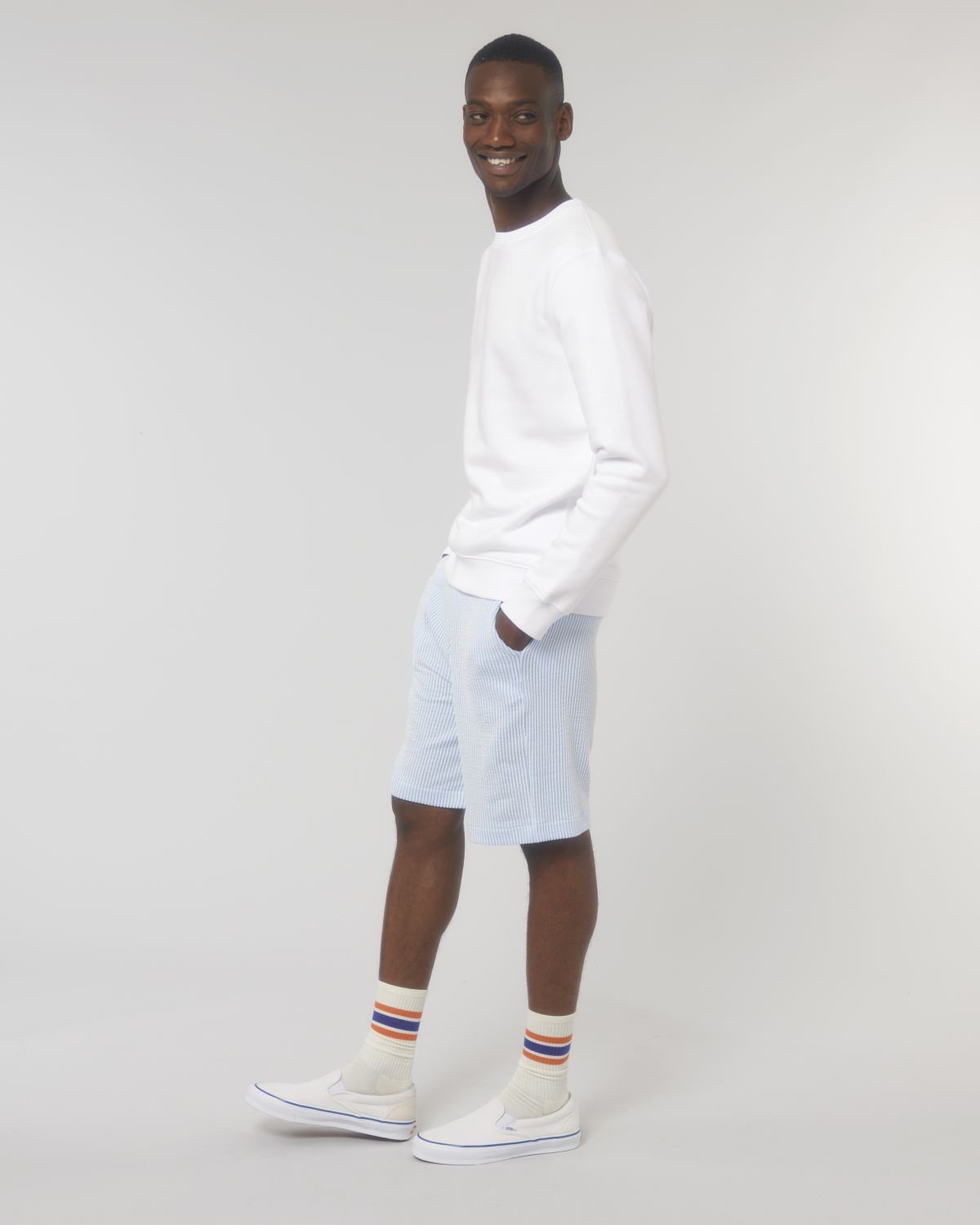 Bluza premium unisex z okrągłym dekoltem z bawełny organicznej do personalizacji - 3