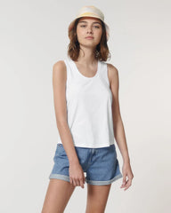 Tank top medium fit z nadrukiem