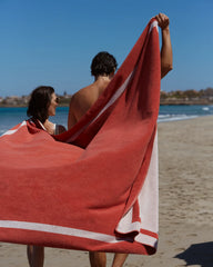 Ręcznik plażowy XXL z bawełny La Serviette Paris z nadrukiem - 5