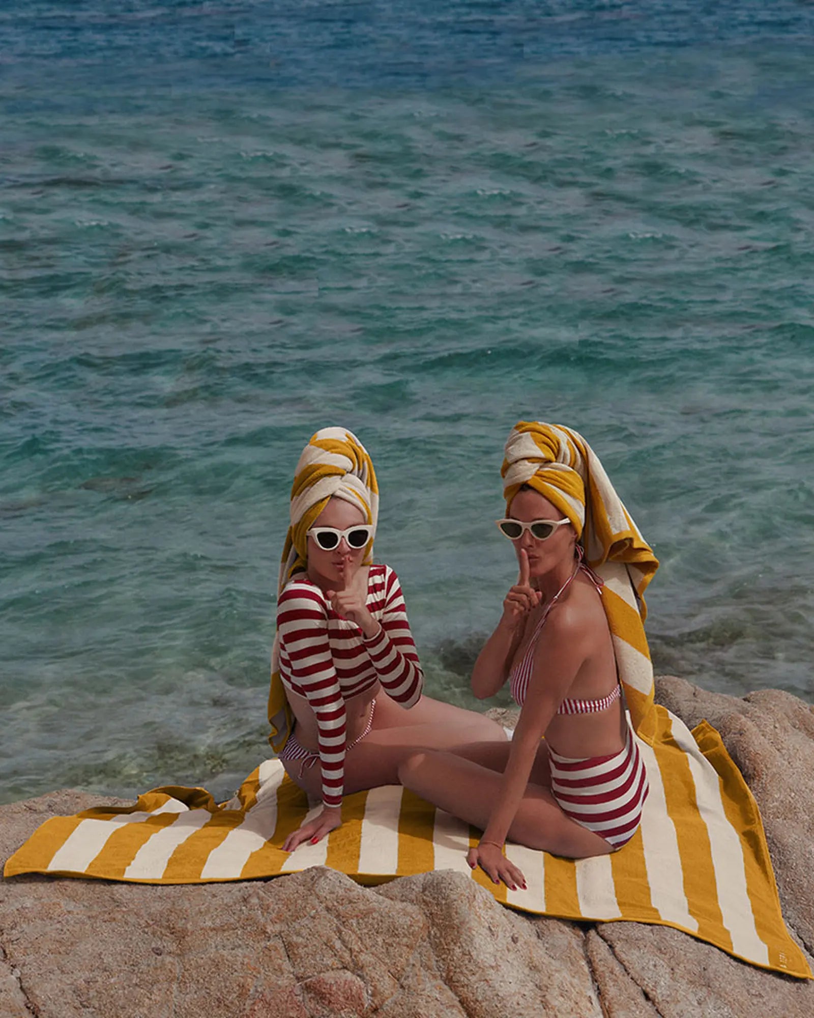 Ręcznik plażowy XXL 170x170 Rayures Riviera z nadrukiem - 19