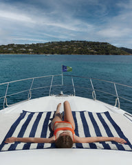 Ręcznik plażowy XXL 170x170 Rayures Riviera z nadrukiem - 11