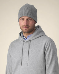 Czapka zimowa Fisherman z bawełny organicznej Stanley/Stella z nadrukiem - Szary melanż