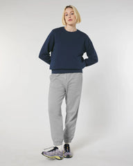 Spodnie dresowe unisex z bawełny organicznej Stanley/Stella Jammer z nadrukiem - Szary melanż