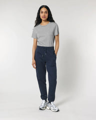 Spodnie dresowe unisex z bawełny organicznej Stanley/Stella Mover - Granatowe