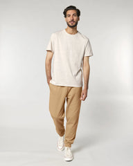 Spodnie dresowe unisex z bawełny organicznej Stanley/Stella Mover - Latte