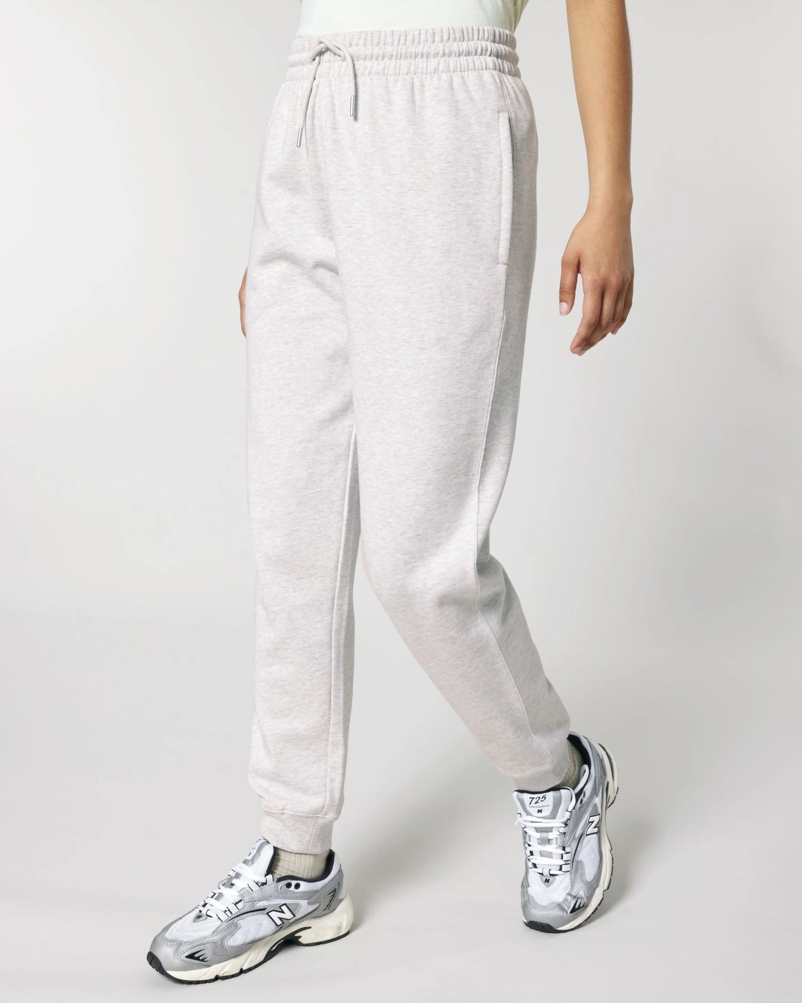 Spodnie dresowe unisex z bawełny organicznej Stanley/Stella Mover - Chłodny szary melanż