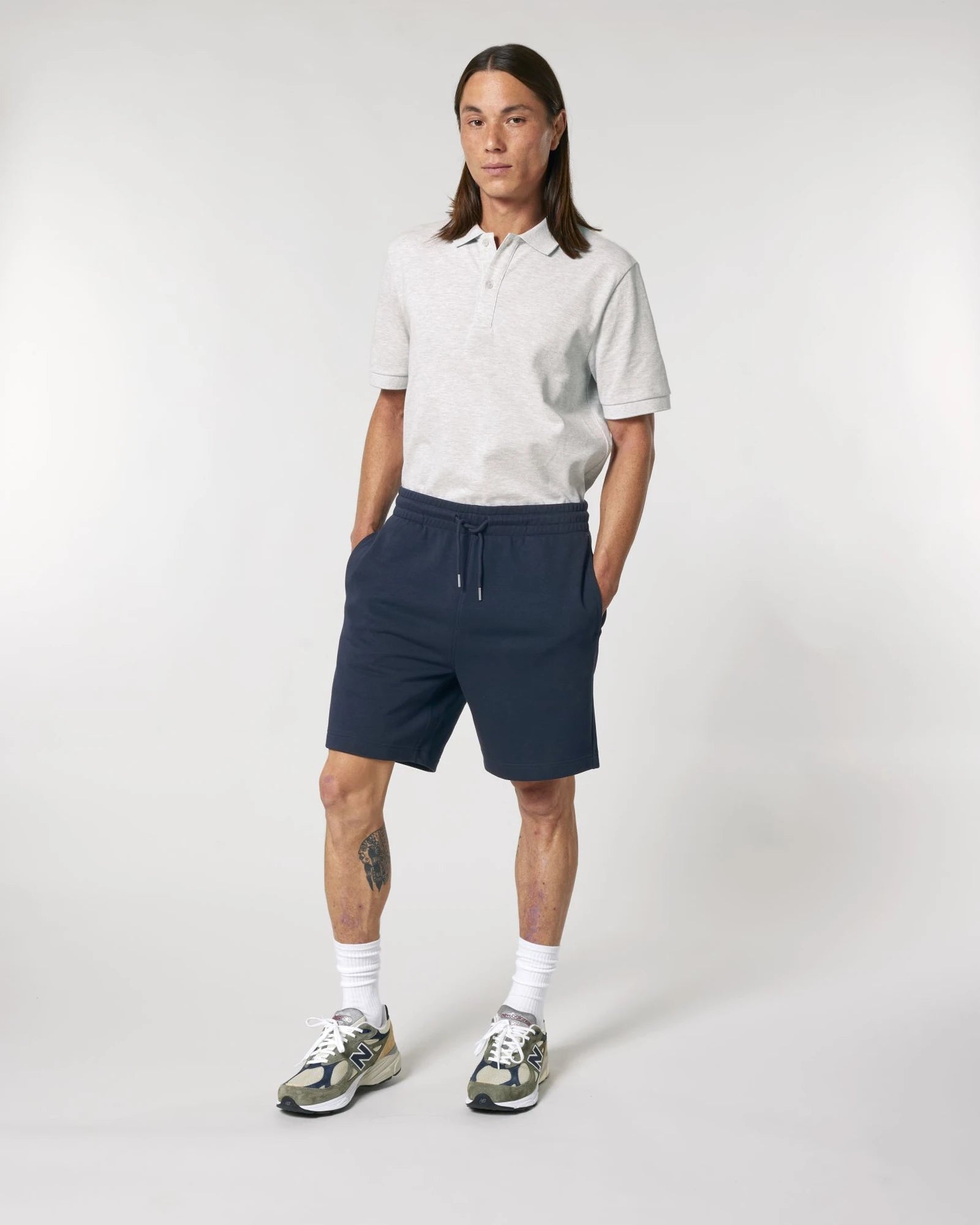 Spodenki dresowe unisex z bawełny organicznej Stanley/Stella Trainer 2.0 z nadrukiem - 5