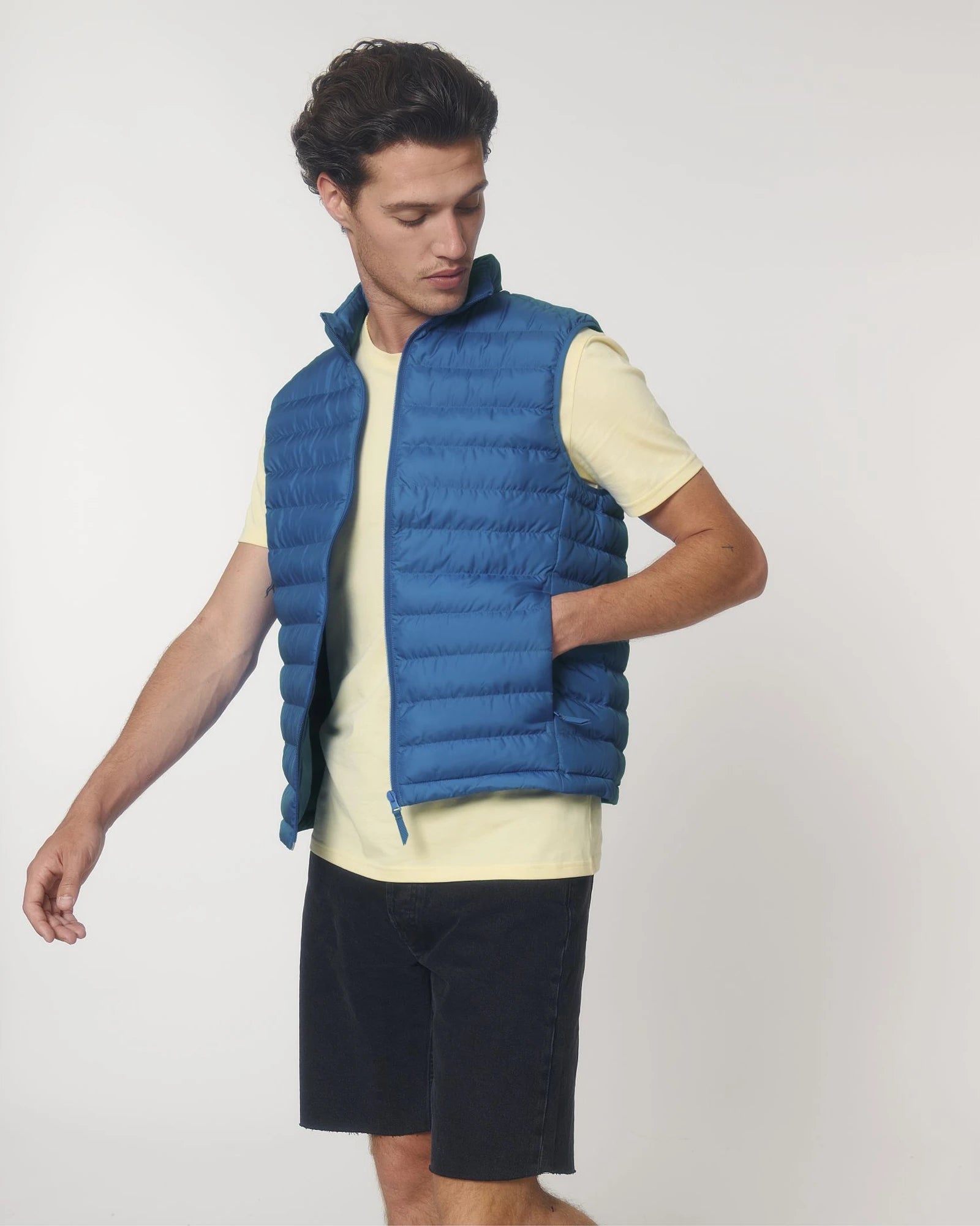 Kamizelka pikowana z poliestru z recyklingu Stanley/Stella Climber z nadrukiem - Niebieski (royal blue)