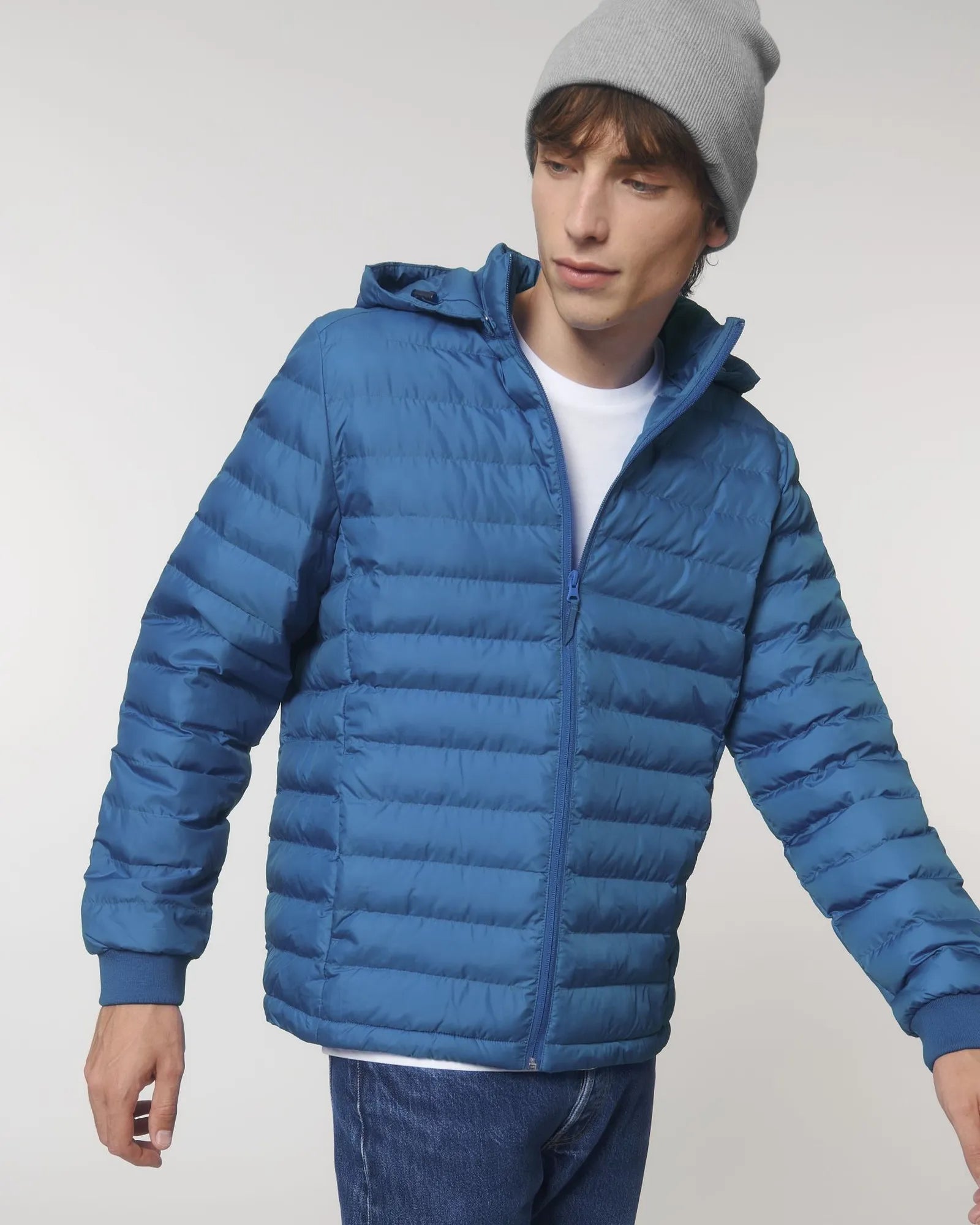 Kurtka pikowana z poliestru z recyklingu Stanley/Stella z nadrukiem - Niebieski (royal blue)