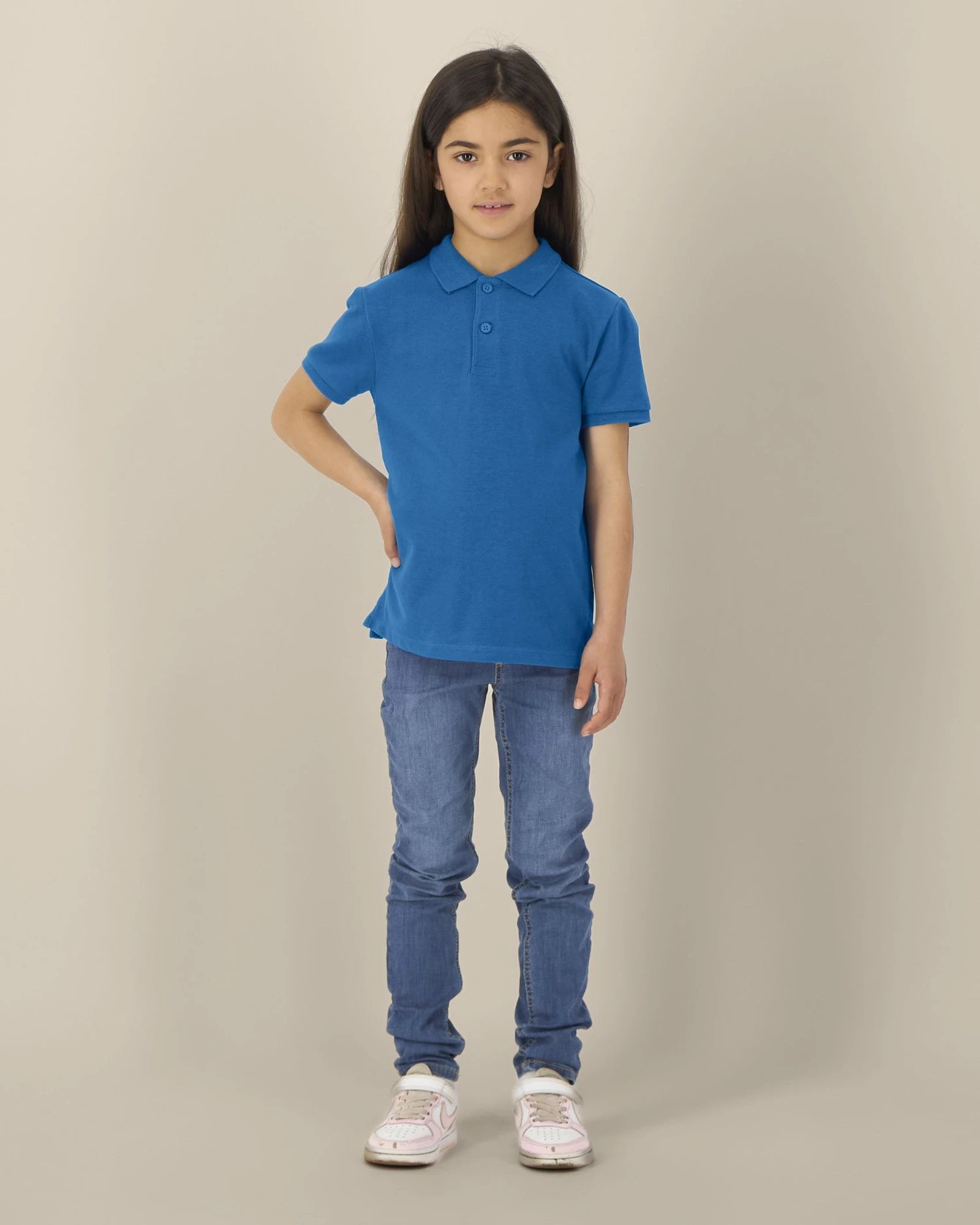 Polo dziecięce z bawełny organicznej Stanley/Stella Mini Sprinter z nadrukiem - Niebieski (royal blue)