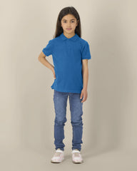 Polo dziecięce z bawełny organicznej Stanley/Stella Mini Sprinter z nadrukiem - Niebieski (royal blue)