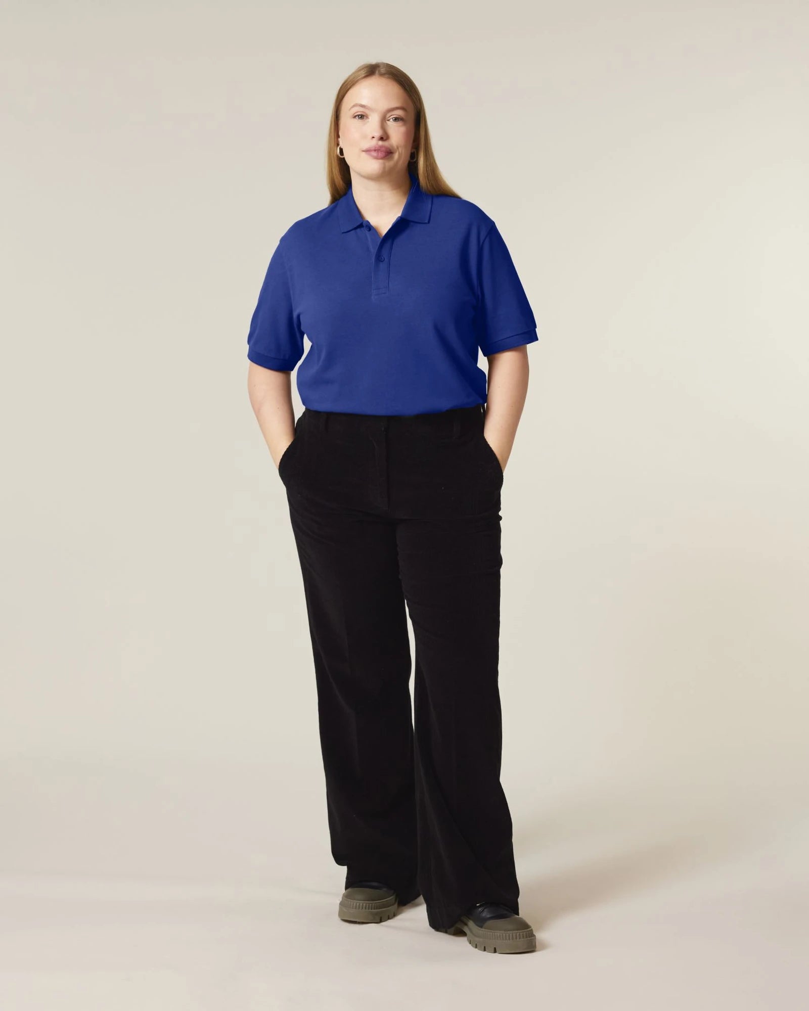 Polo z bawełny organicznej Stanley/Stella Prepster 2.0 z nadrukiem - Roboczy niebieski