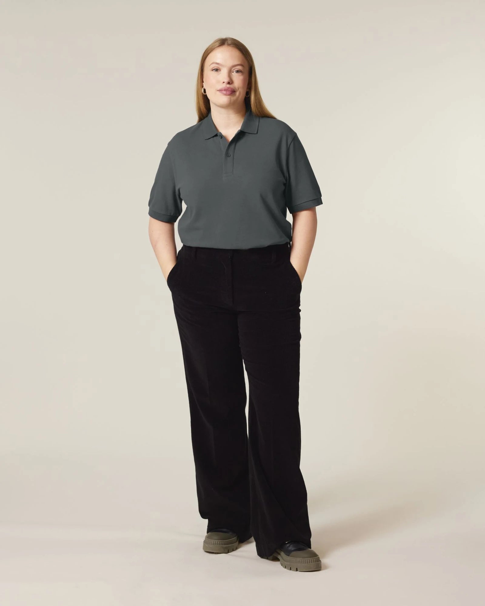 Polo z bawełny organicznej Stanley/Stella Prepster 2.0 z nadrukiem - Antracytowy