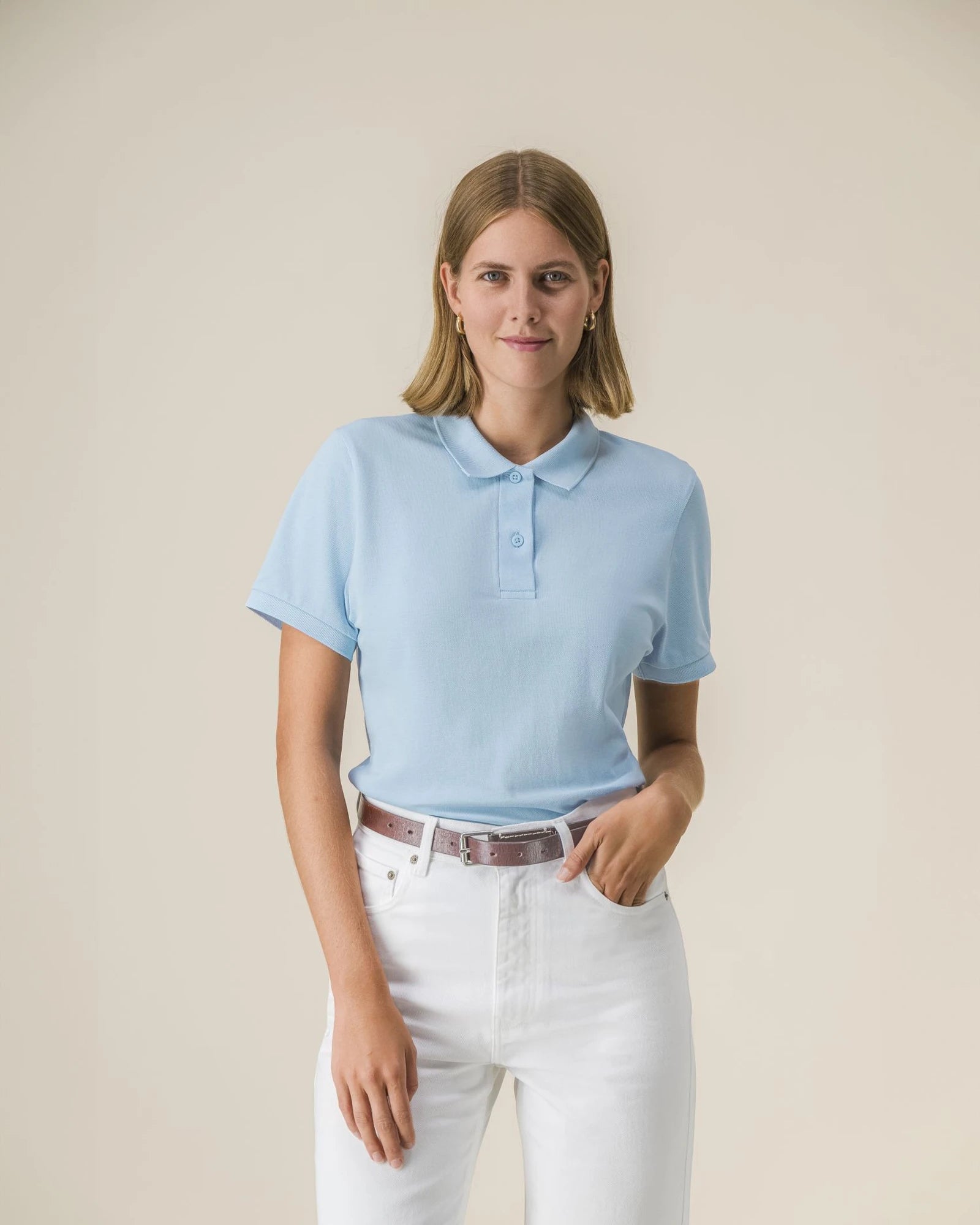Polo damskie z bawełny organicznej Stanley/Stella Coaster z nadrukiem - 17