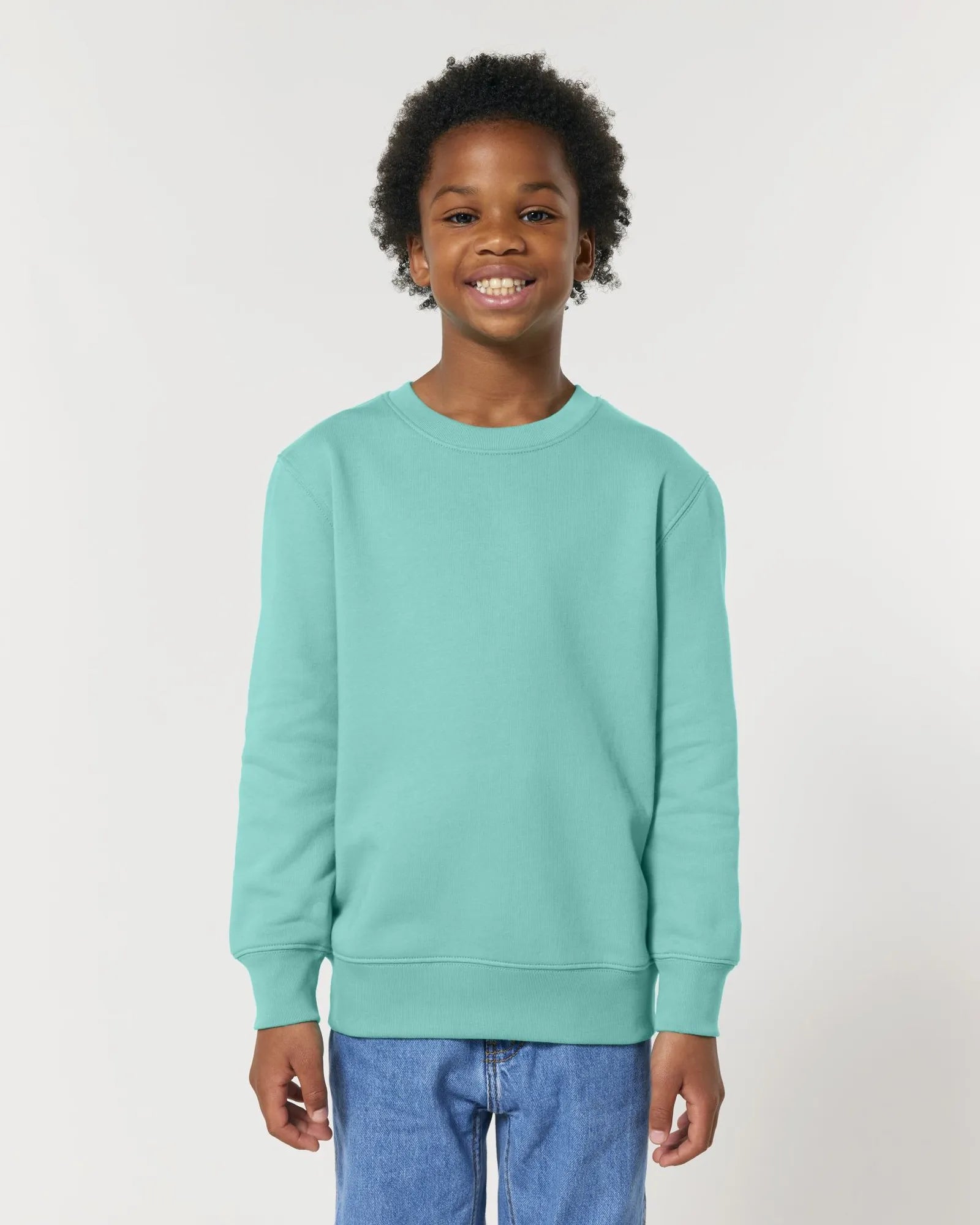 Bluza dziecięca z bawełny organicznej Stanley/Stella Mini Changer 2.0 z nadrukiem - Niebieski basenowy