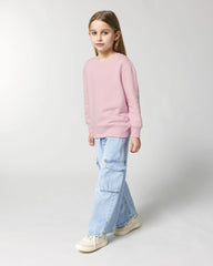 Bluza dziecięca z bawełny organicznej Stanley/Stella Mini Changer 2.0 z nadrukiem - Bawełniany róż