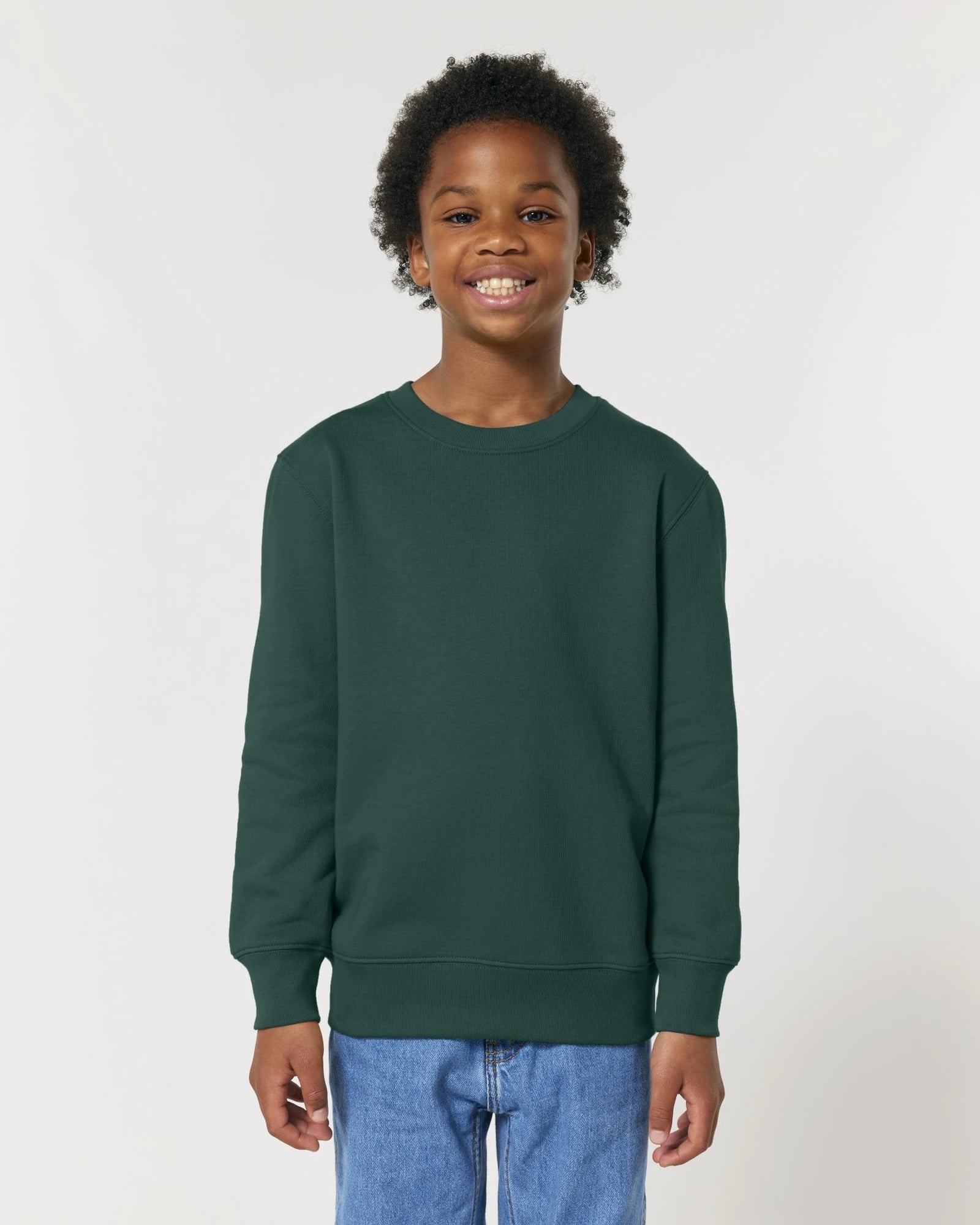 Bluza dziecięca z bawełny organicznej Stanley/Stella Mini Changer 2.0 z nadrukiem - Szkliwiona zieleń