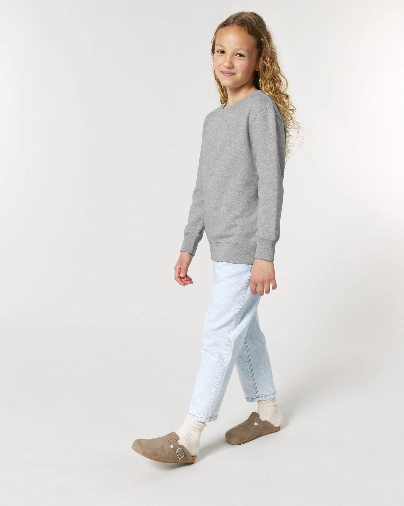 Bluza dziecięca z bawełny organicznej Stanley/Stella Mini Changer 2.0 z nadrukiem - Szary melanż