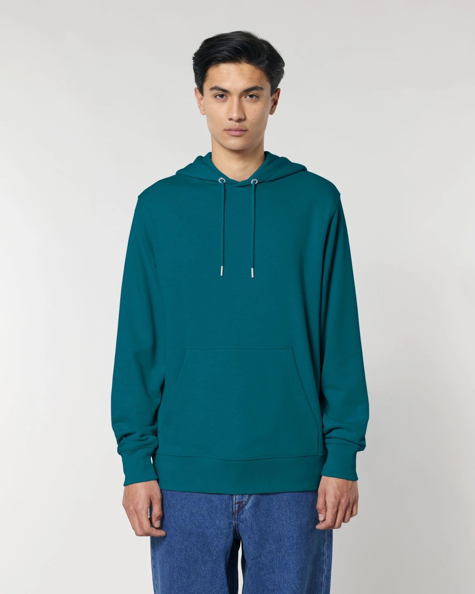 Bluza z kapturem unisex z bawełny organicznej Stanley/Stella z nadrukiem - Głębia oceanu