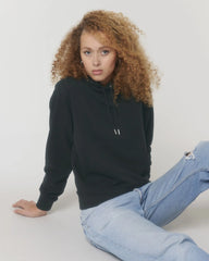 Bluza z kapturem unisex z bawełny organicznej Stanley/Stella z nadrukiem - Czarny