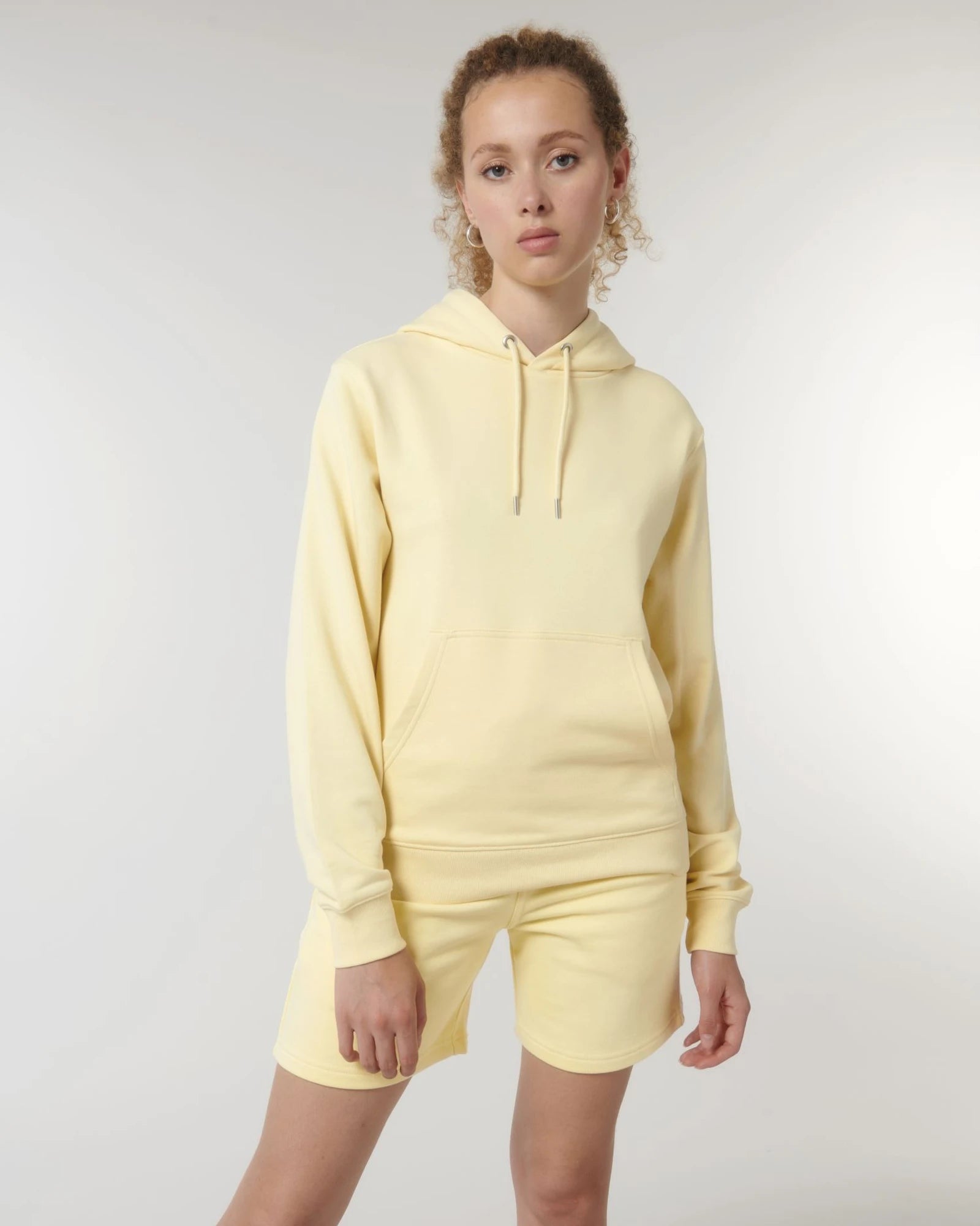 Bluza z kapturem unisex z bawełny organicznej Stanley/Stella z nadrukiem - Maślany