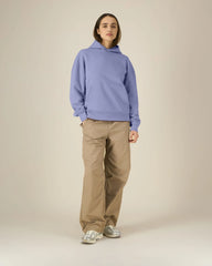 Bluza z kapturem unisex z bawełny organicznej Stanley/Stella z nadrukiem - Fioletowy