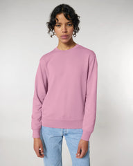 Bluza unisex z bawełny organicznej Stanley/Stella Matcher z nadrukiem - Farbowany bąbelkowy róż
