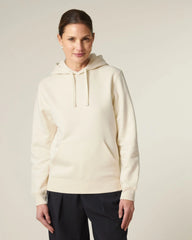 Bluza z kapturem unisex z bawełny organicznej Stanley/Stella Drummer z nadrukiem - Naturalny surowy