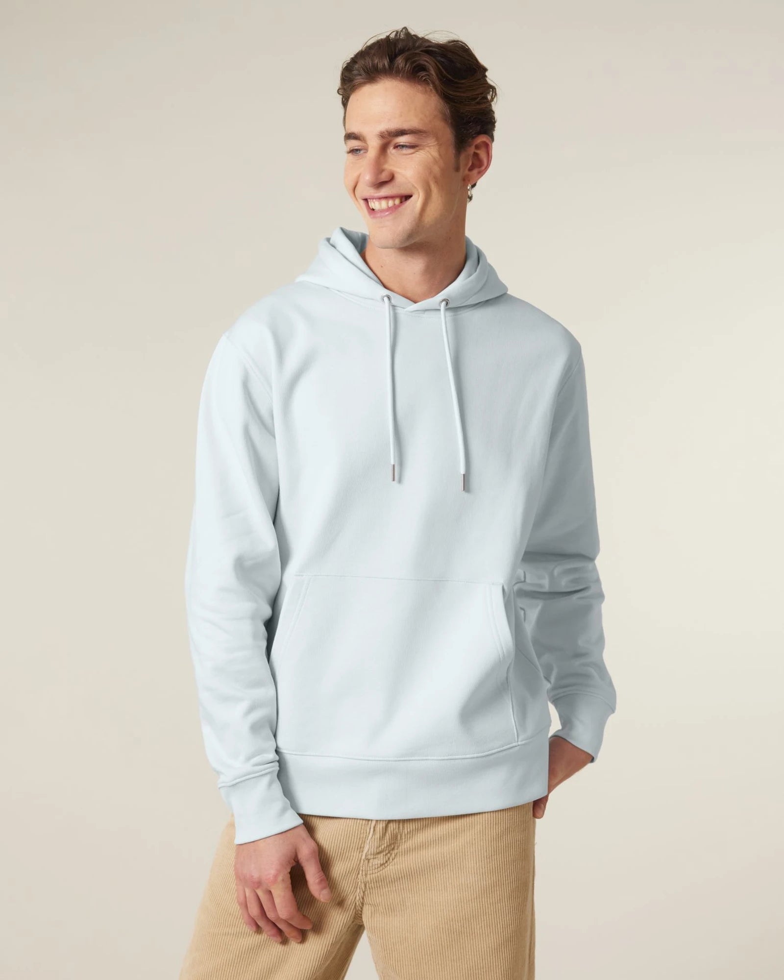 Bluza z kapturem Stanley/Stella Cruiser 2.0 z nadrukiem - Lodowy niebieski
