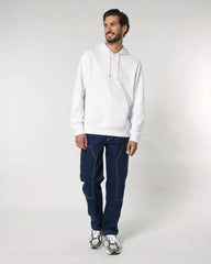 Bluza z kapturem Stanley/Stella Cruiser 2.0 z nadrukiem - Biały