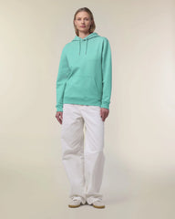 Bluza z kapturem Stanley/Stella Cruiser 2.0 z nadrukiem - Niebieski basenowy