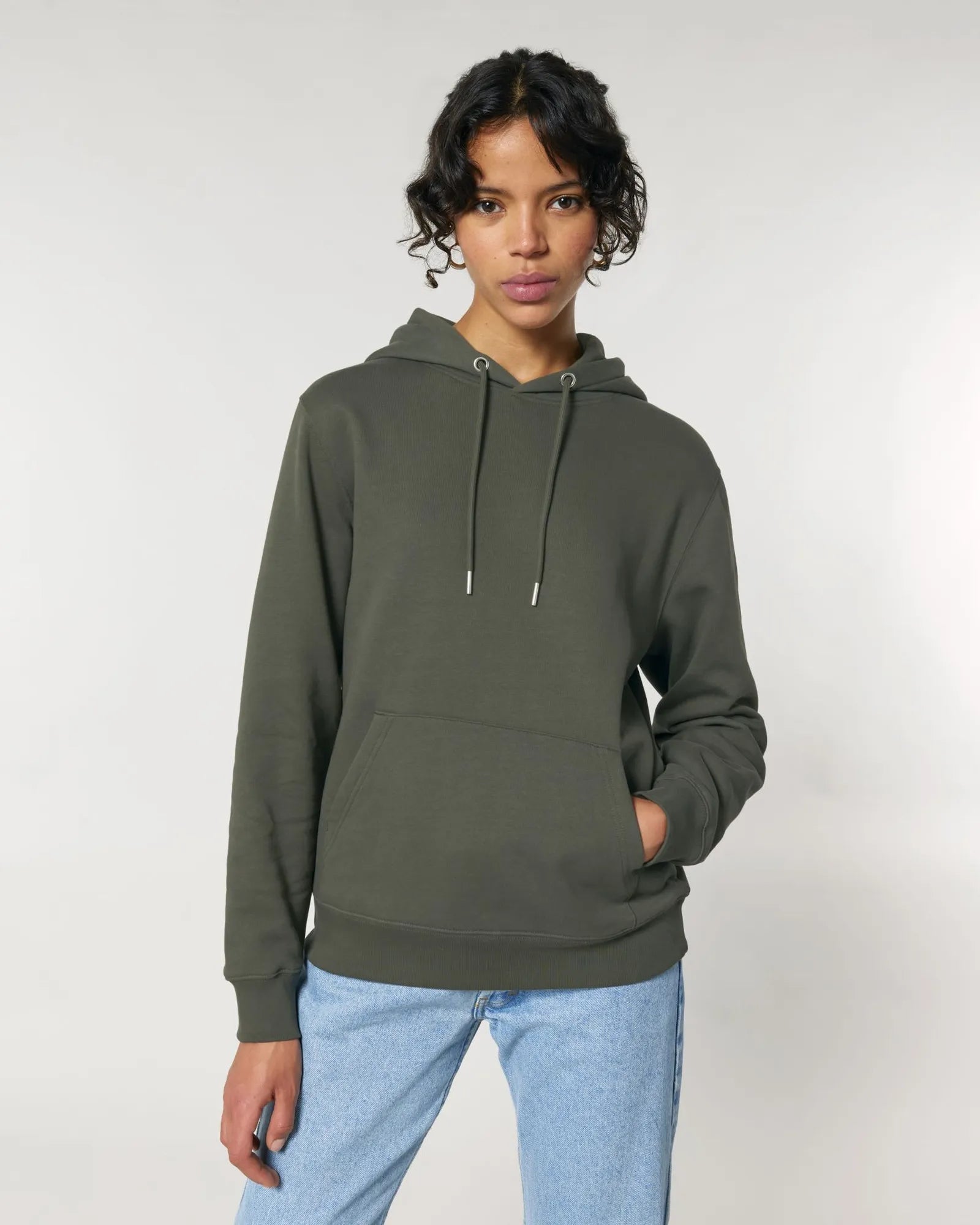Bluza z kapturem Stanley/Stella Cruiser 2.0 z nadrukiem - Khaki