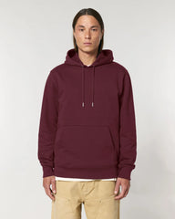 Bluza z kapturem Stanley/Stella Cruiser 2.0 z nadrukiem - Bordowy