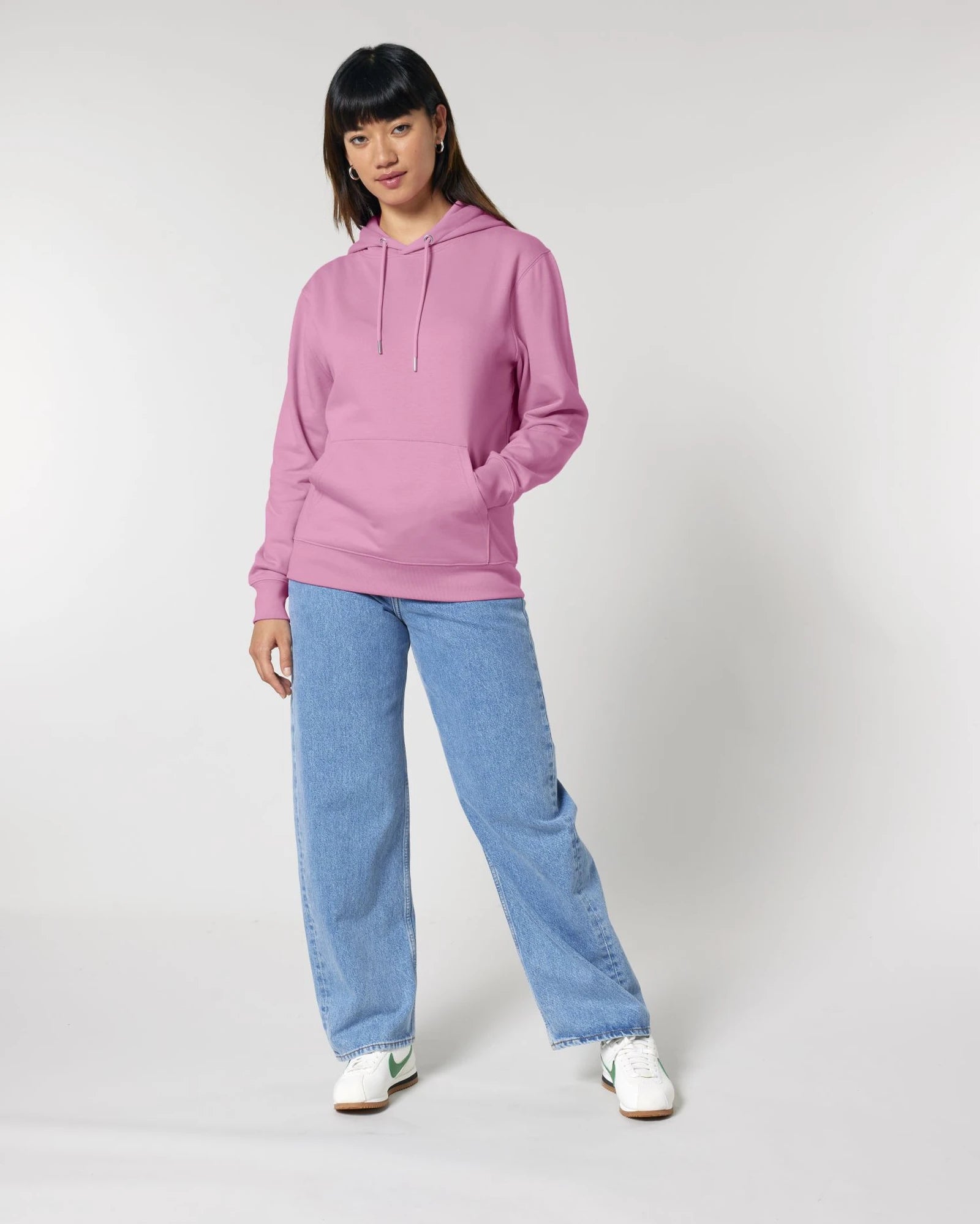 Bluza z kapturem Stanley/Stella Cruiser 2.0 z nadrukiem - Bąbelkowy róż