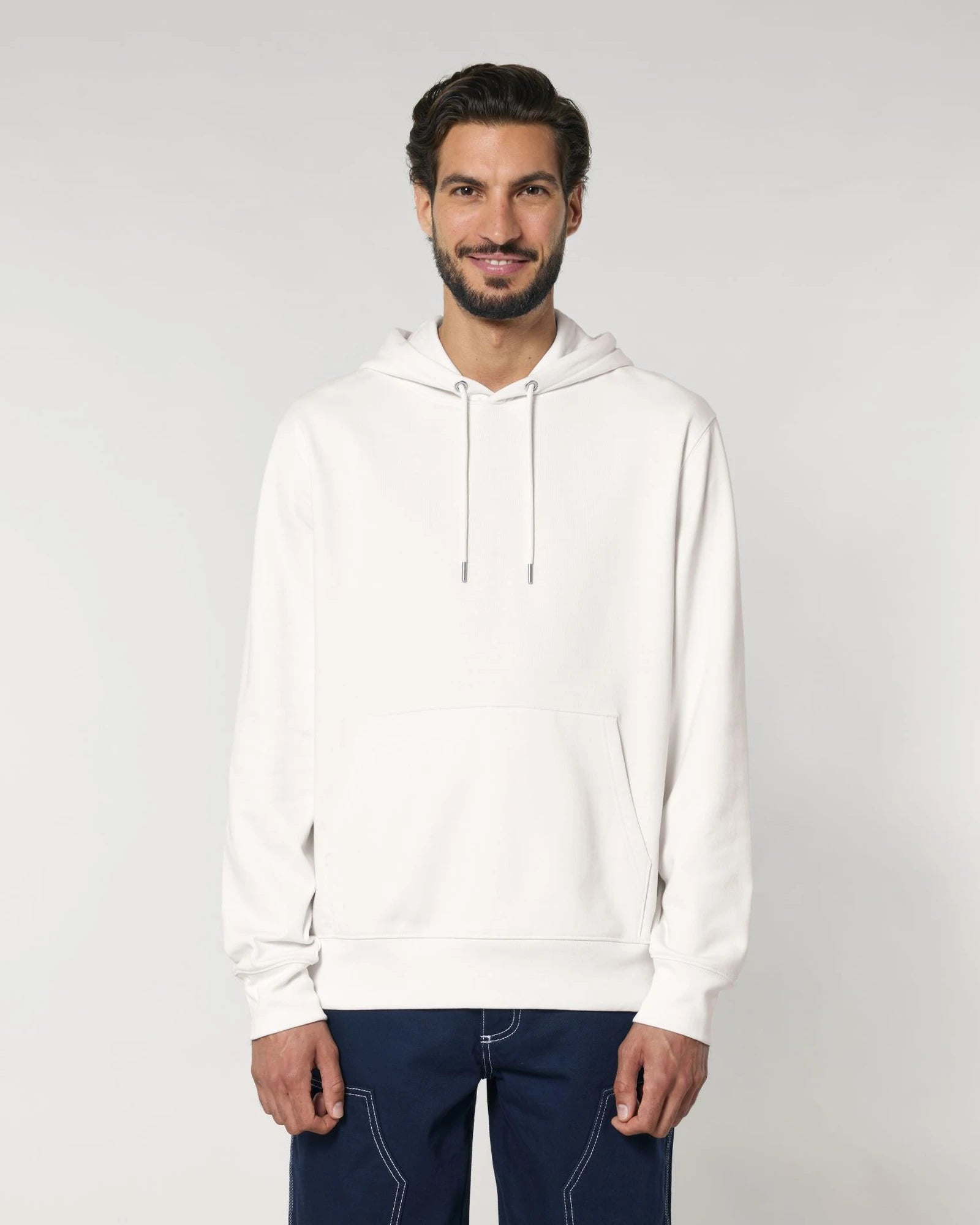 Bluza z kapturem Stanley/Stella Cruiser 2.0 z nadrukiem - Złamana biel