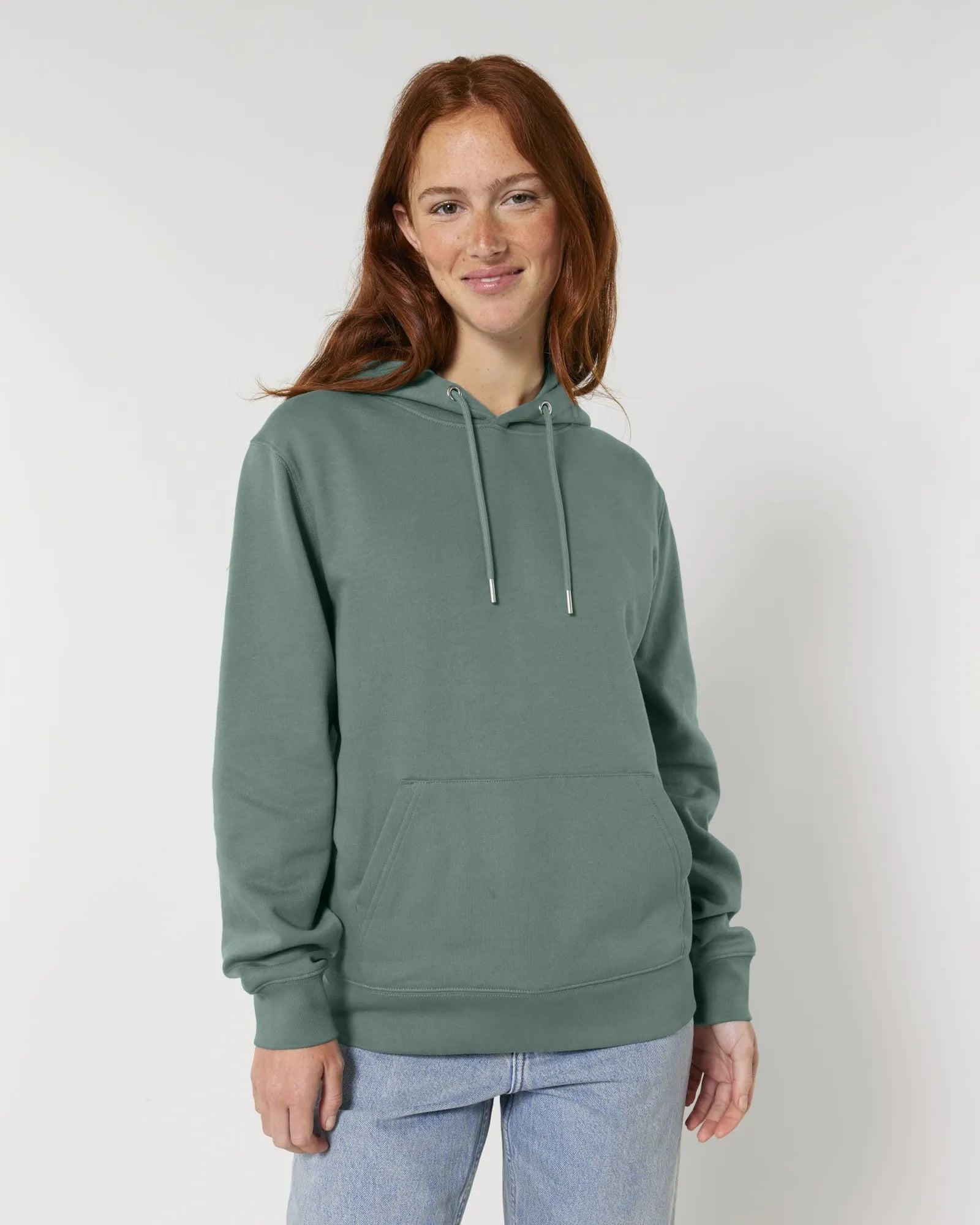 Bluza z kapturem Stanley/Stella Cruiser 2.0 z nadrukiem - Zielona zatoka