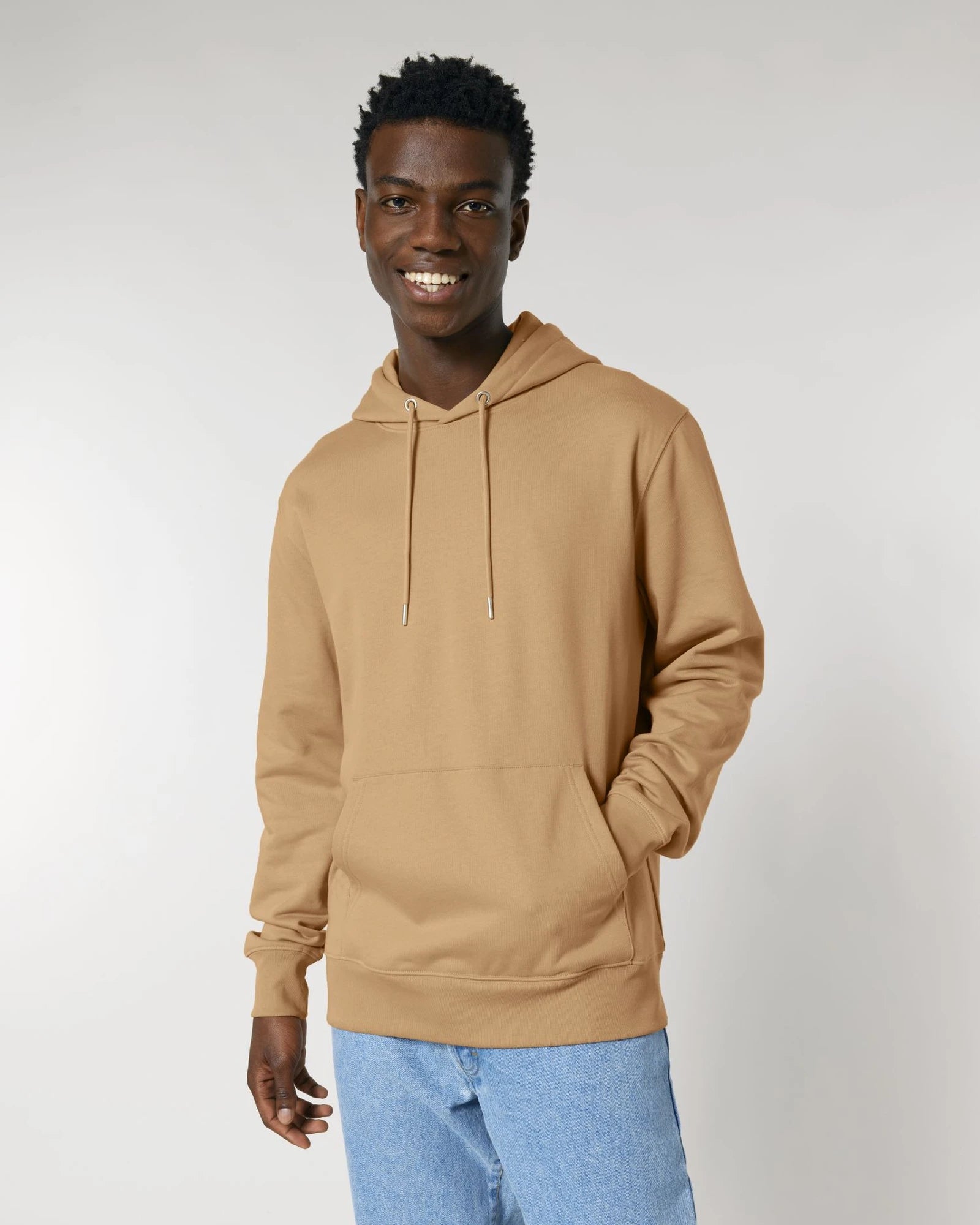Bluza z kapturem Stanley/Stella Cruiser 2.0 z nadrukiem - Mleczny