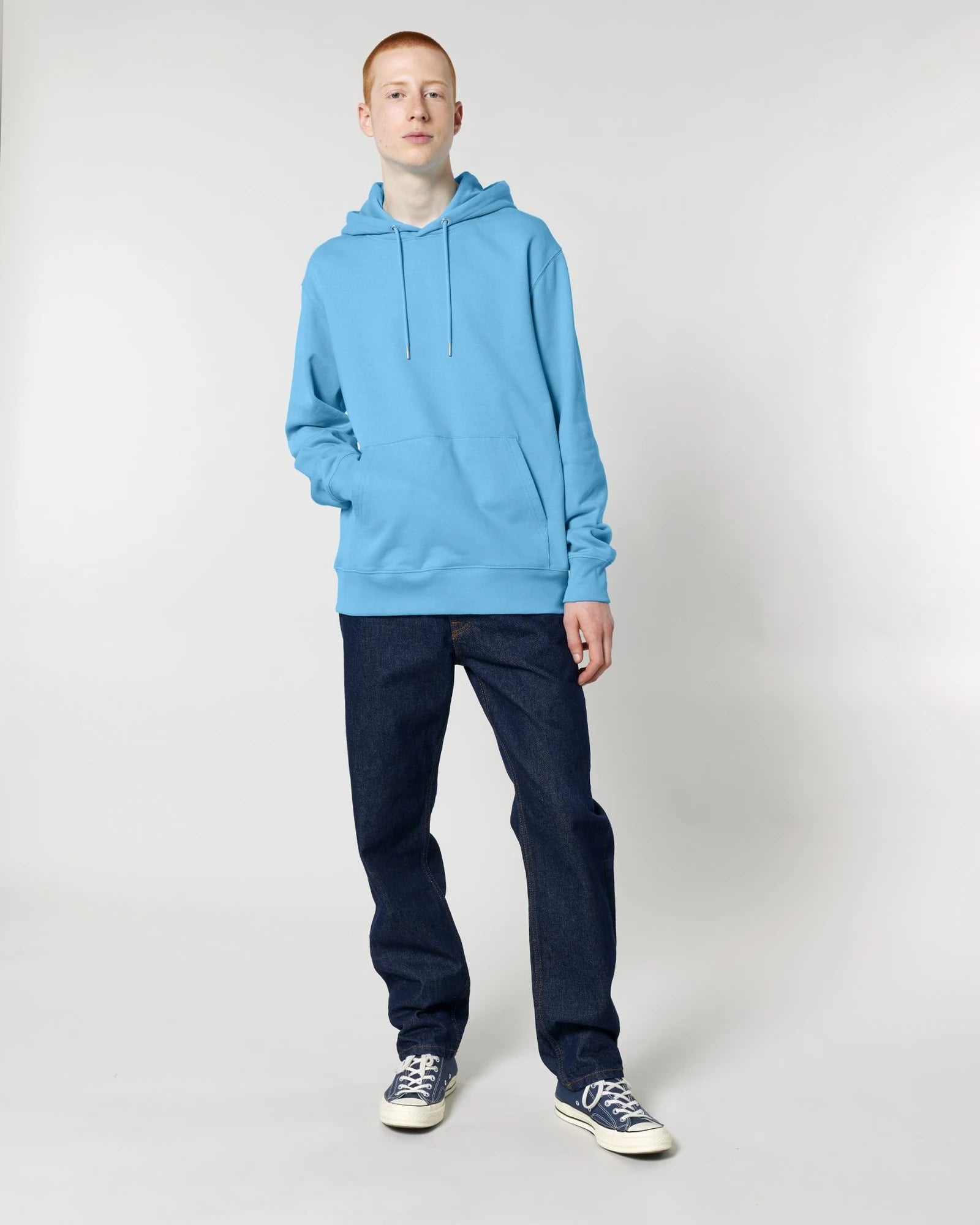 Bluza z kapturem Stanley/Stella Cruiser 2.0 z nadrukiem - Błękit wody