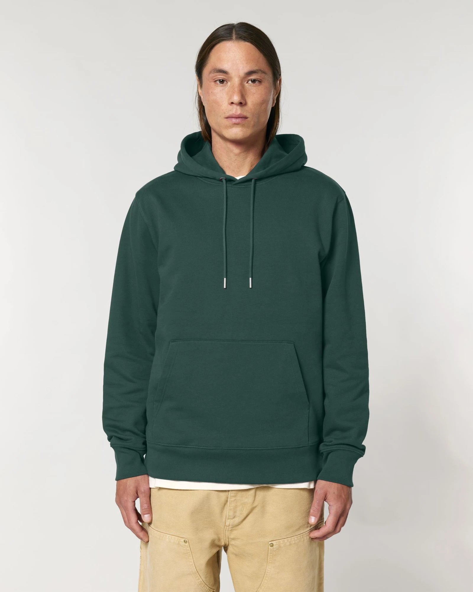 Bluza z kapturem Stanley/Stella Cruiser 2.0 z nadrukiem - Szkliwiona zieleń