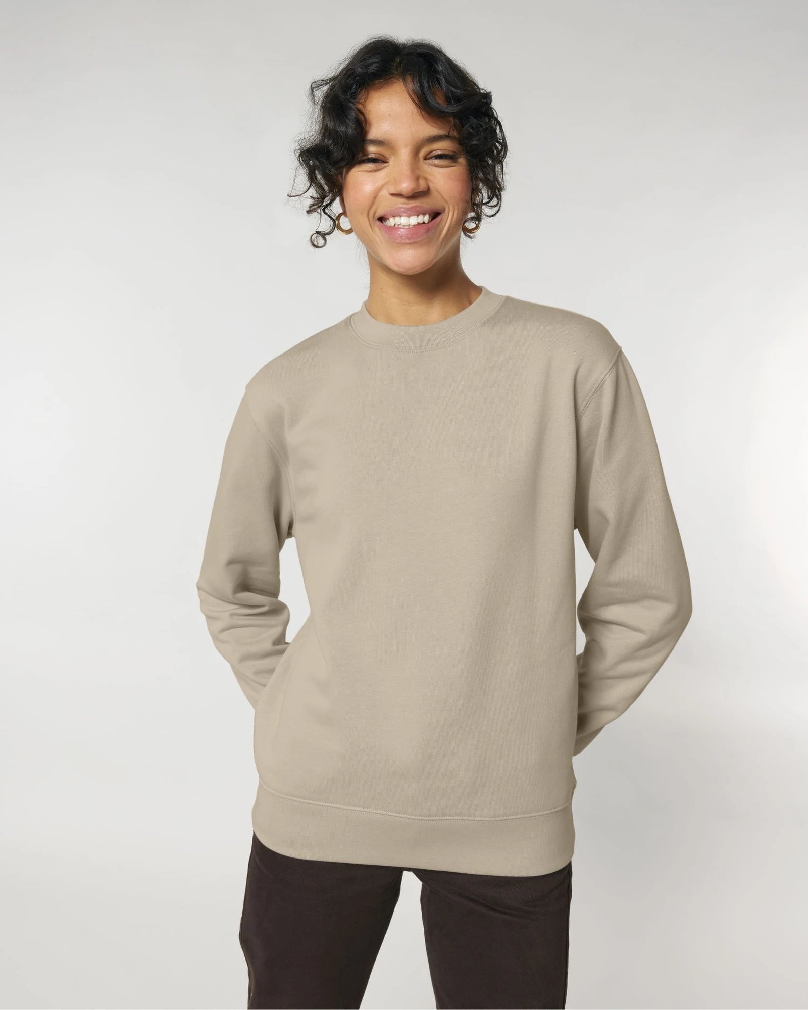 Bluza unisex z bawełny organicznej Stanley/Stella Changer z nadrukiem - Pustynny Pył